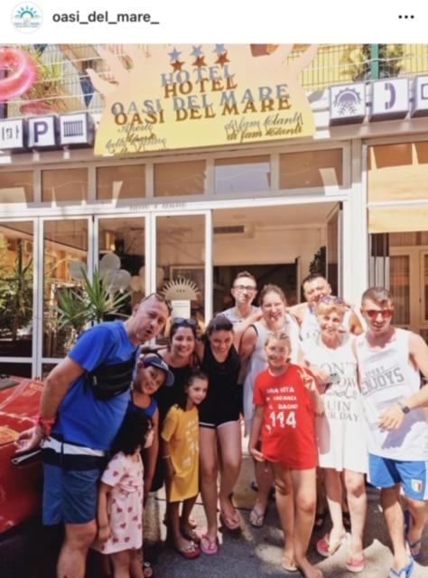 Oasi Del Mare Hotell Rimini Exteriör bild