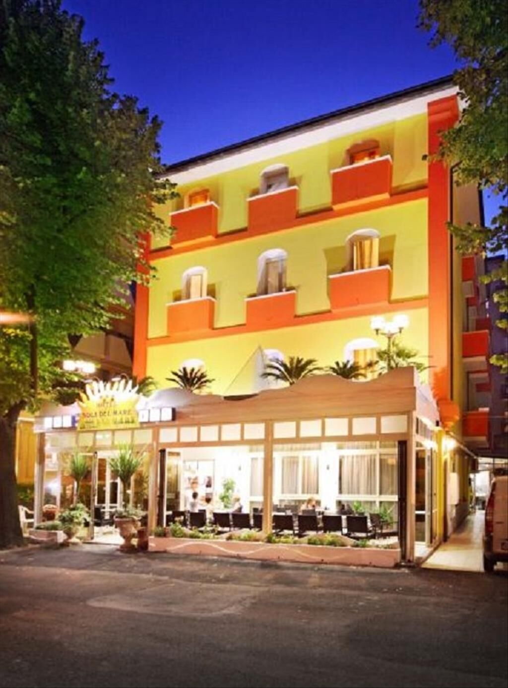 Oasi Del Mare Hotell Rimini Exteriör bild